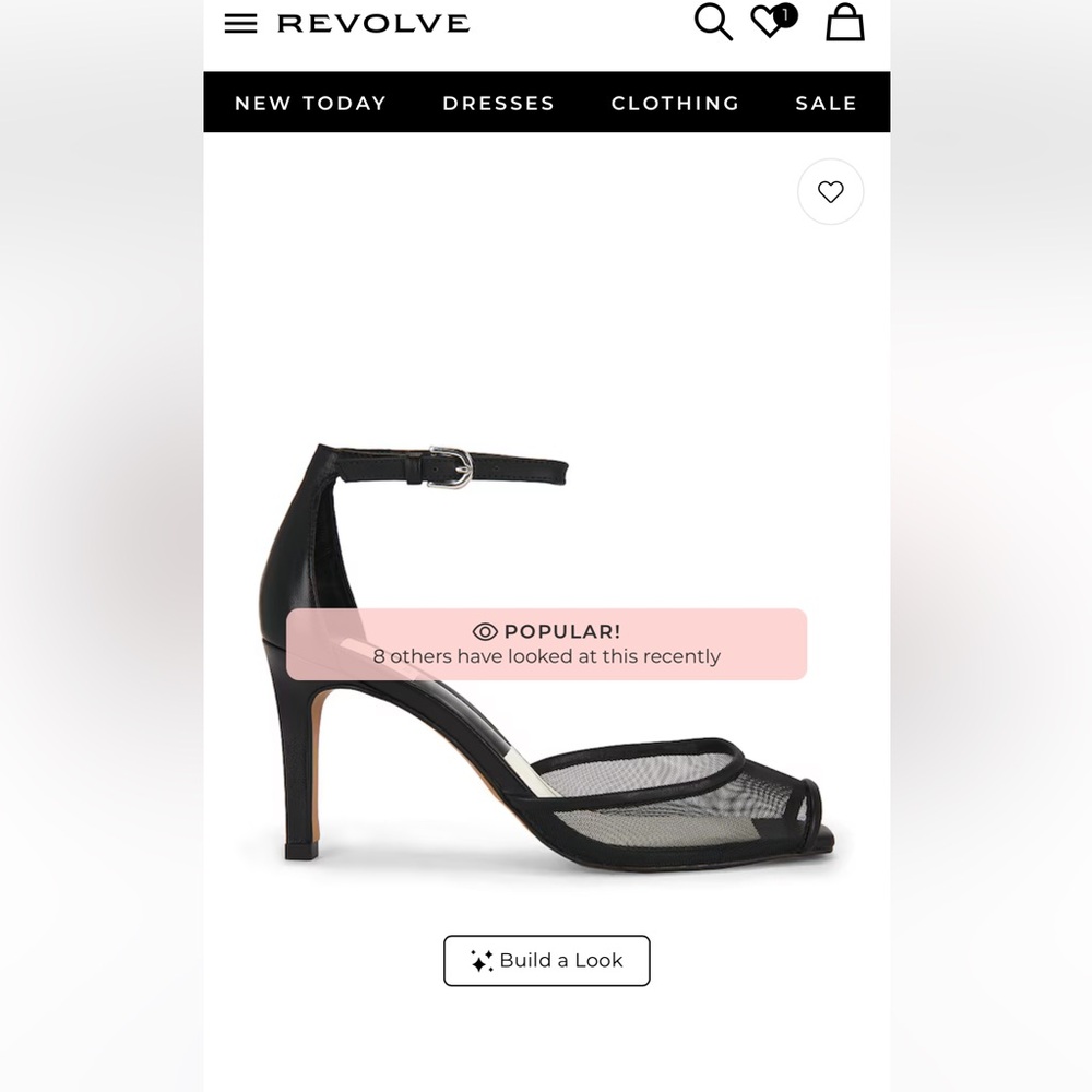 Dolce Vita - Serlo Mesh heel Onyx - Black .  8.5 NWT (on bottom ) Never Worn